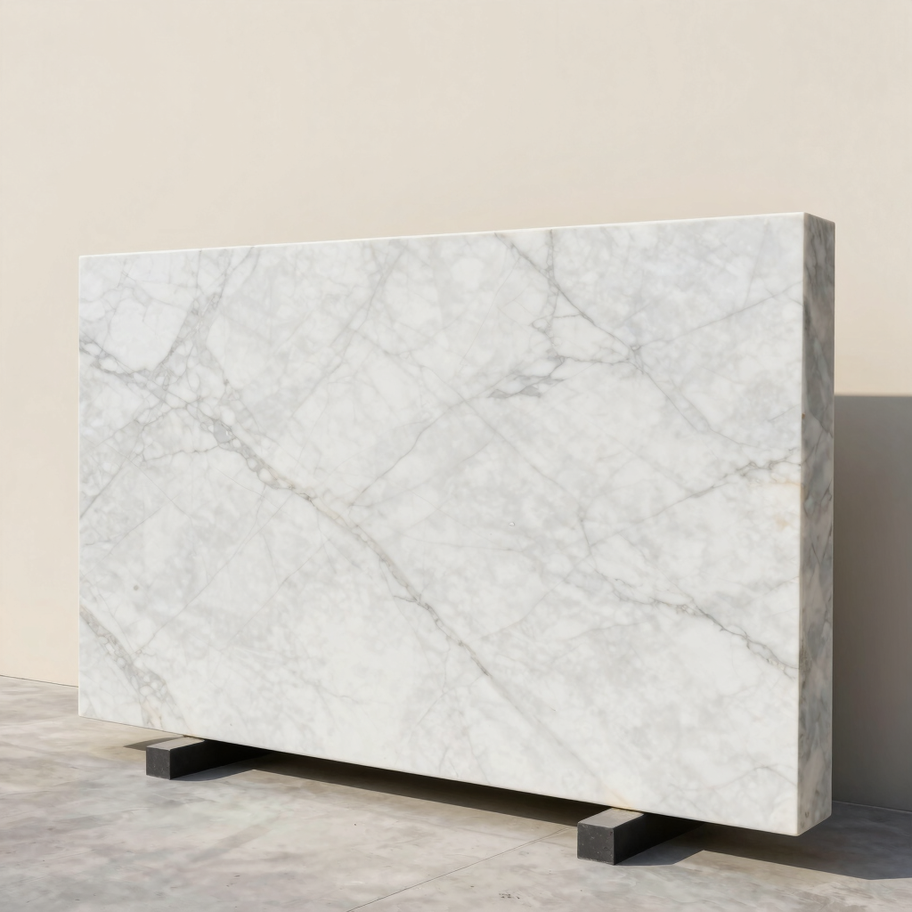 Imperial White Marble Slab