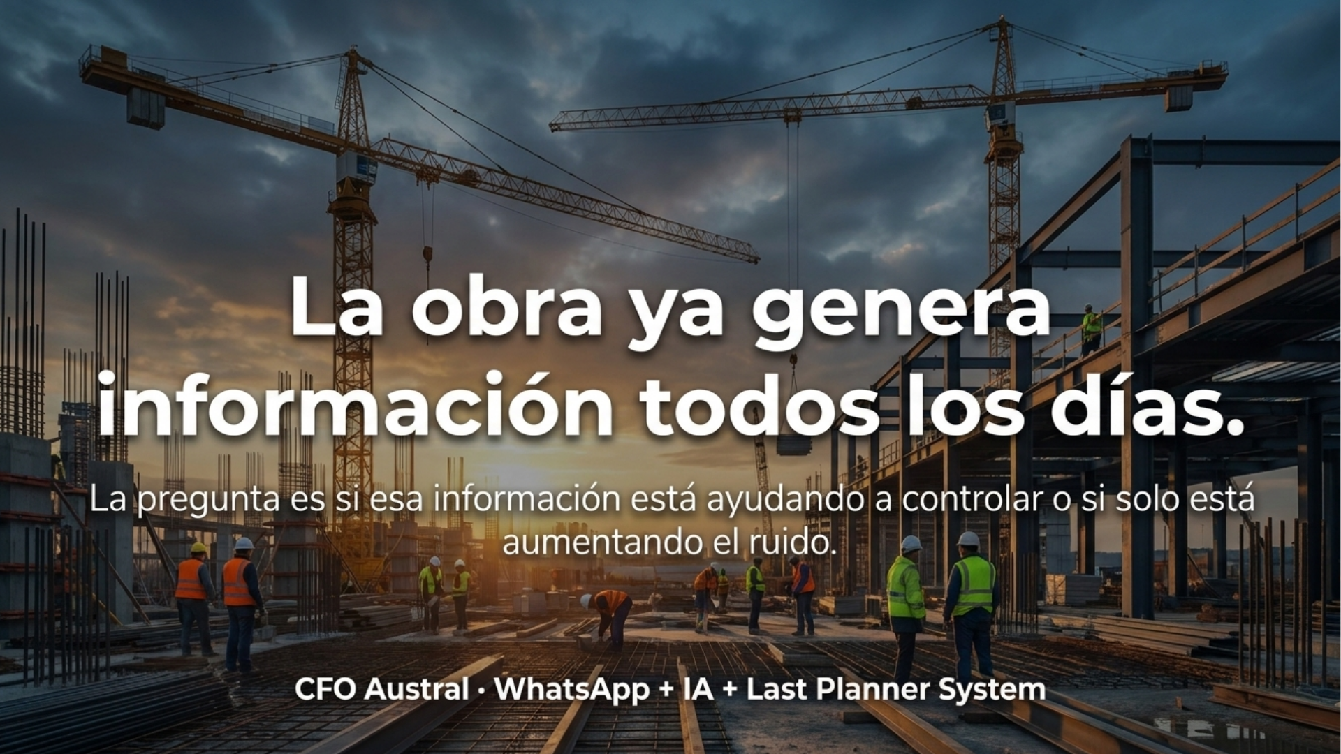 La obra genera información todos los días