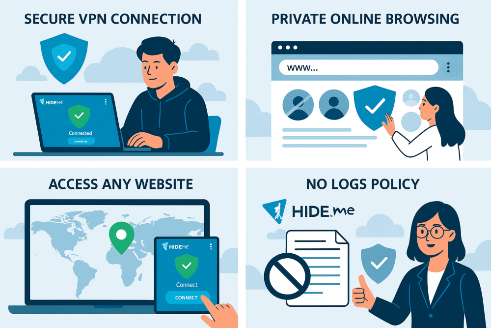 A VPN or Virtual Private Network Features