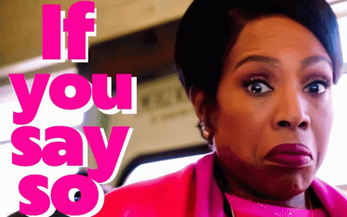 black woman uhuh expression gif
