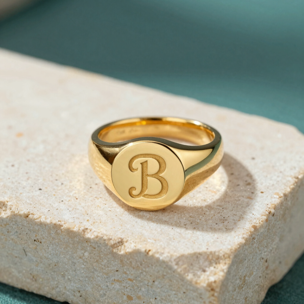 Aurelia Engraved Signet Ring