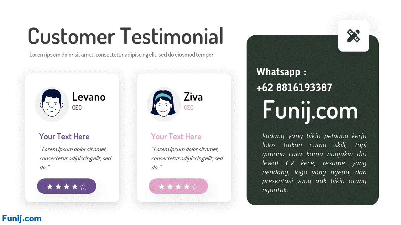 Template Testimoni Klien Profesional & Menarik