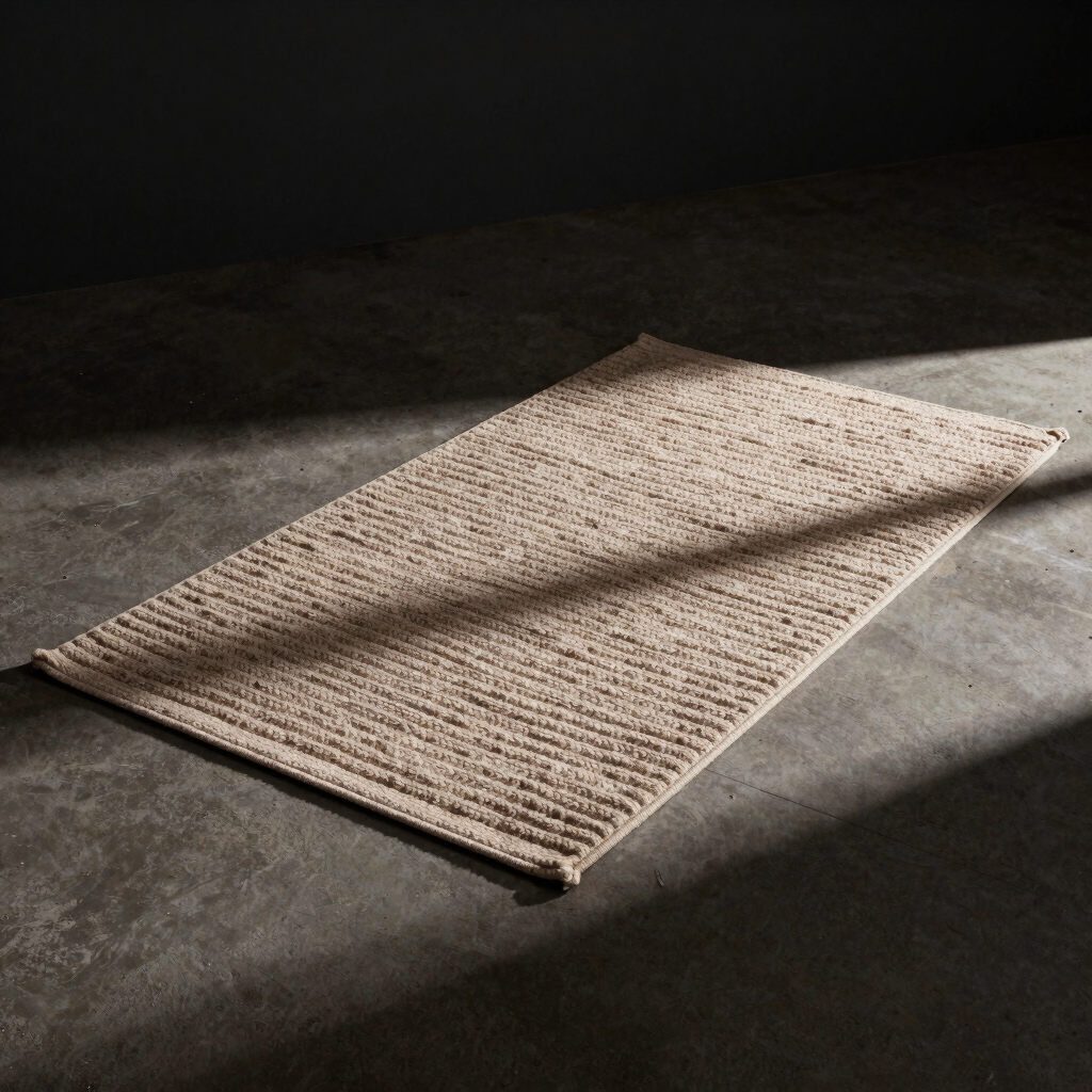 Oatmeal Ribbed Skid-Resistant Runner