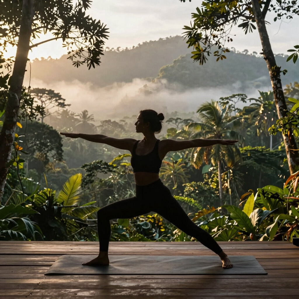 Yoga al Amanecer en la Jungla