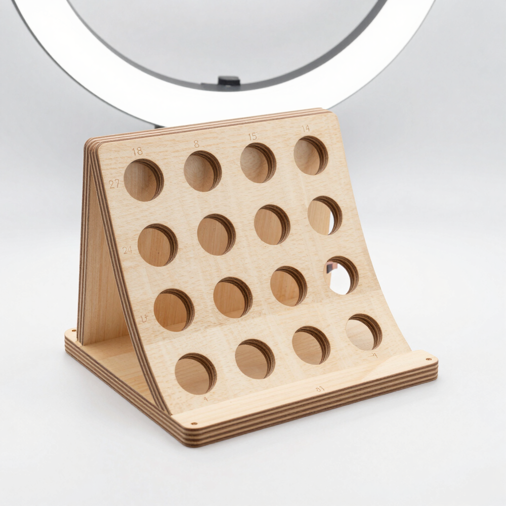 Calibrador de Globos de Madera Plegable
