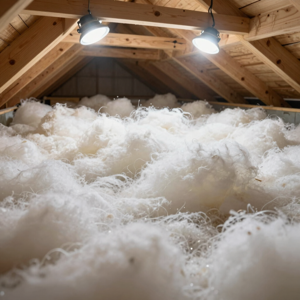 Blown-In Fiberglass Attic Insulation
