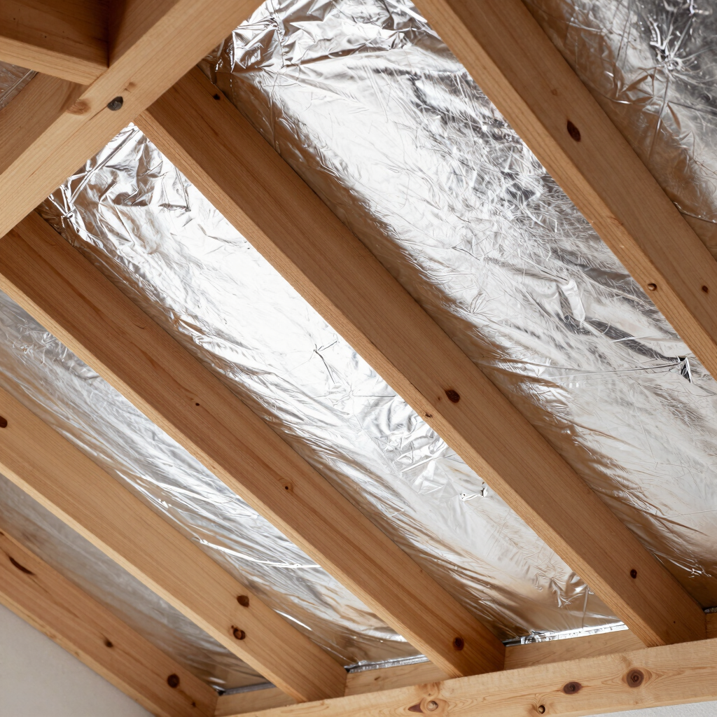 Radiant Barrier Foil Installation