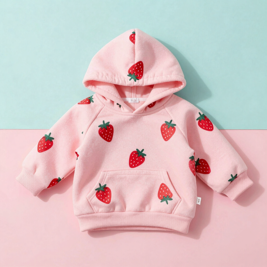 Sudadera con Gorro Michi-Fresa