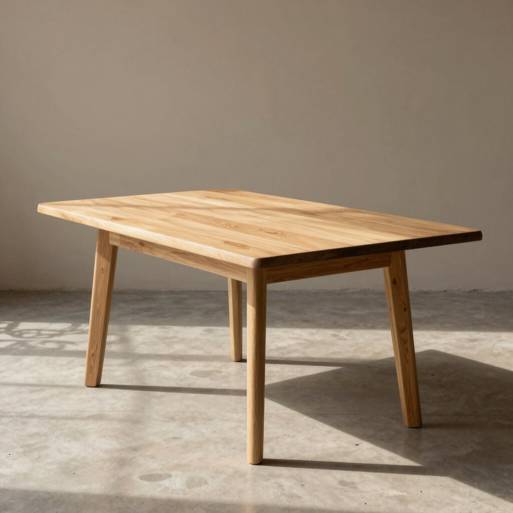 Mesa de Comedor de Roble Macizo