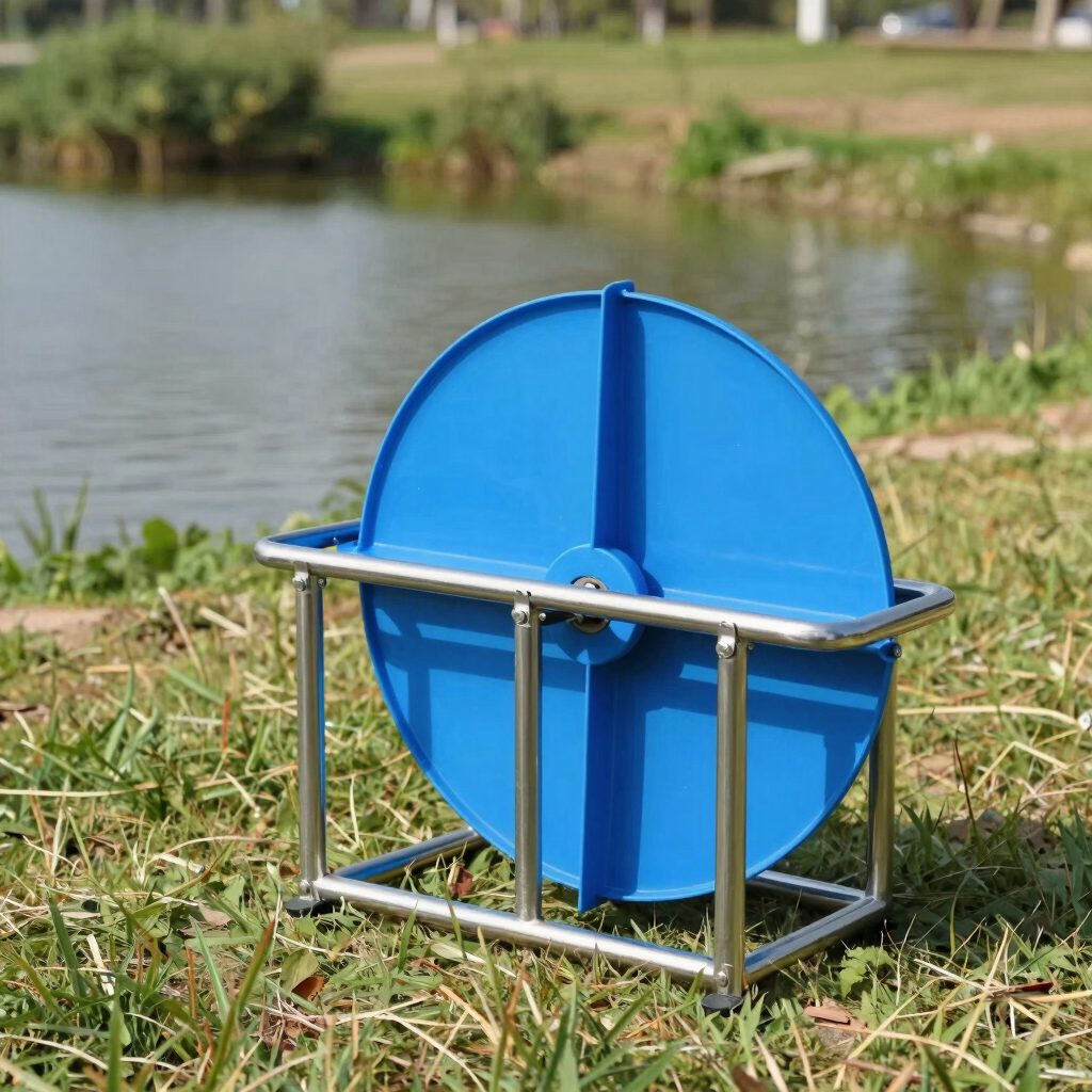 Solar-Powered Paddlewheel Aerator