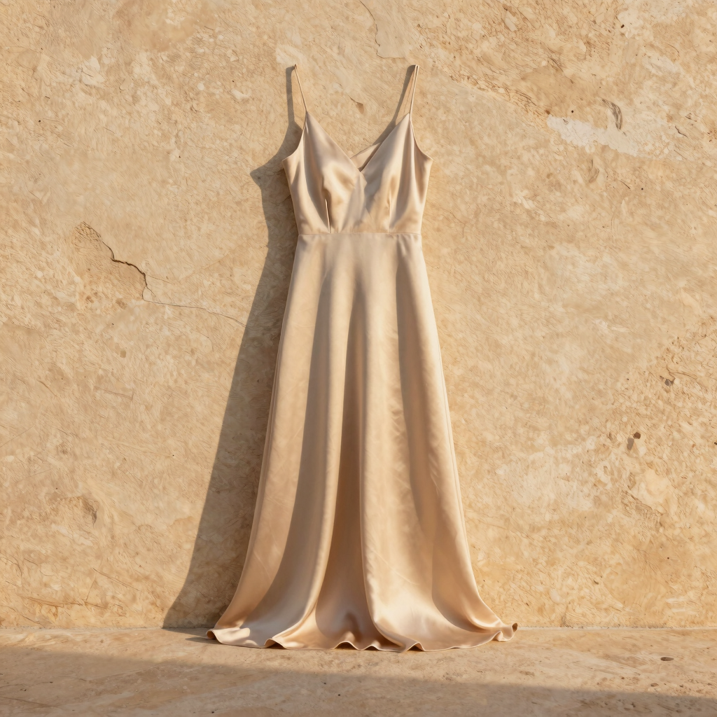 Sun-Drenched Silk Maxi Dress