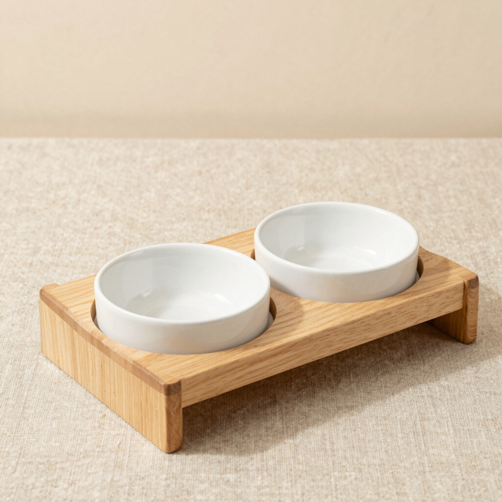 Ash Wood Elevated Slow Feeder