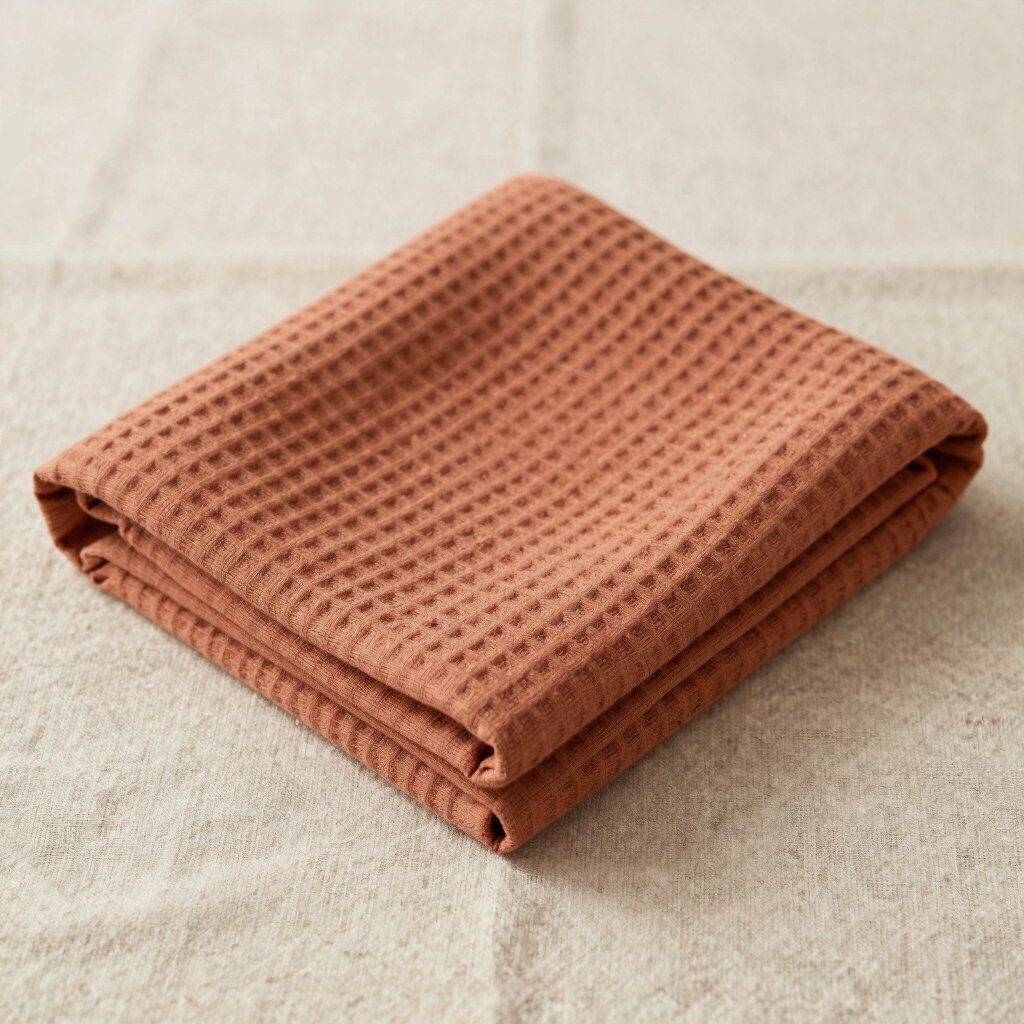 Waffle Knit Organic Cotton Blanket