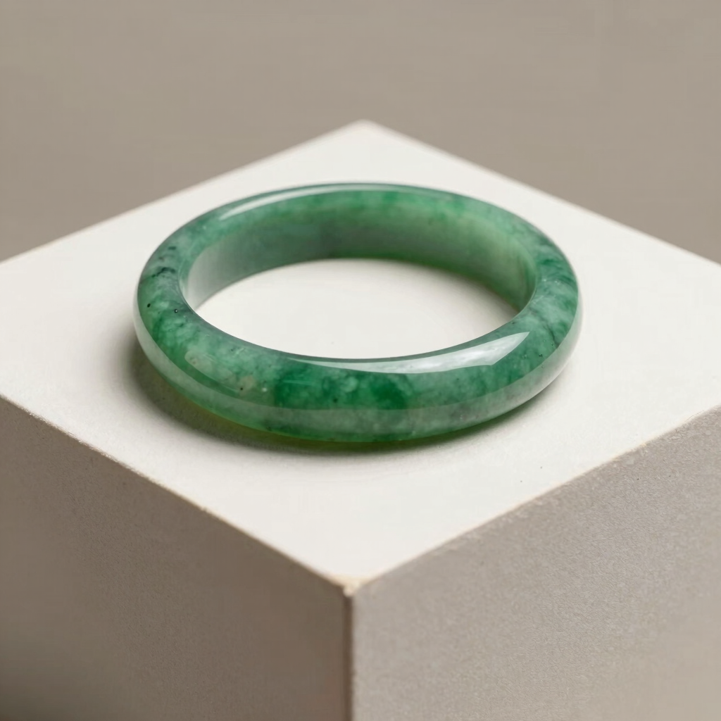 Burmese Type A Jadeite Bangle