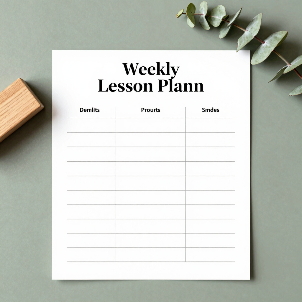 Daily Lesson Plan Grid Templates
