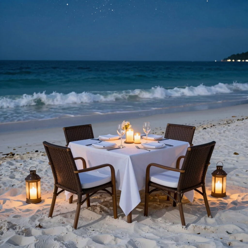 Private Sandbank Candlelit Dinner