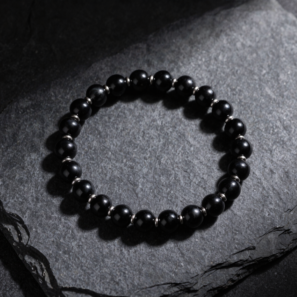Onyx Beaded Phone Charm