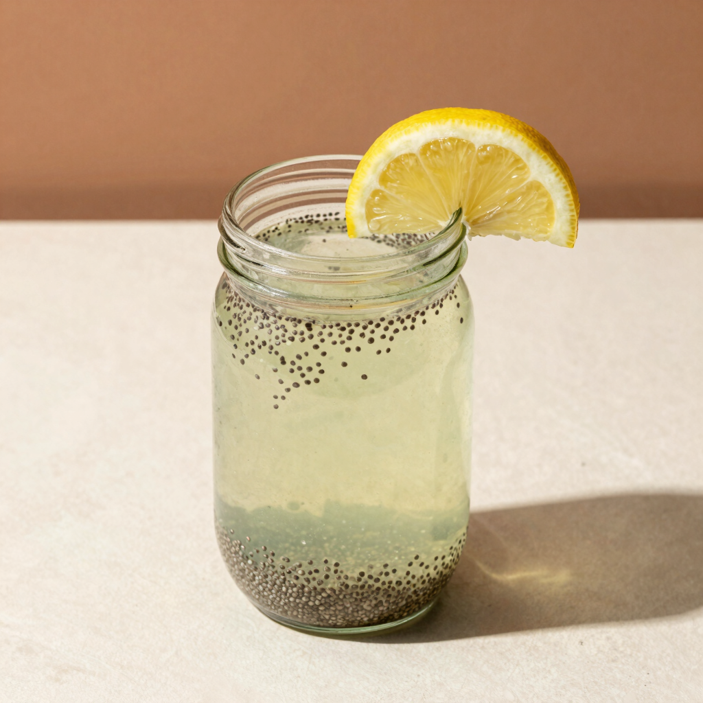 Agua Fresca de Alfalfa y Limón