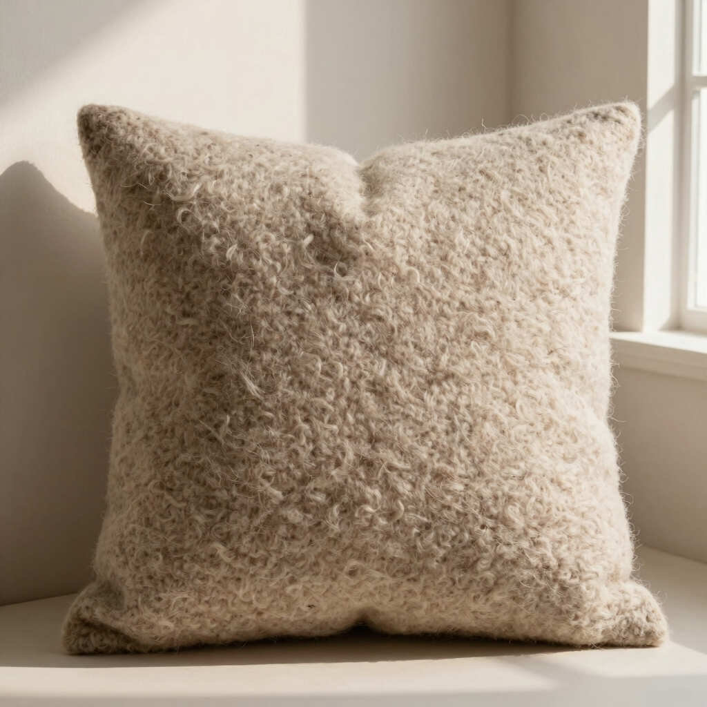 Boiled Wool Pillow Cover