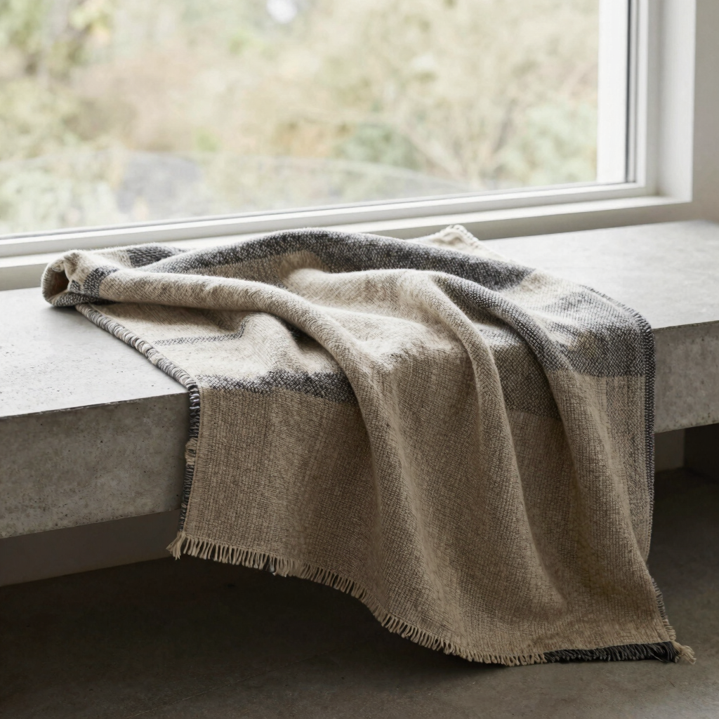 Hemp and Alpaca Blend Throw