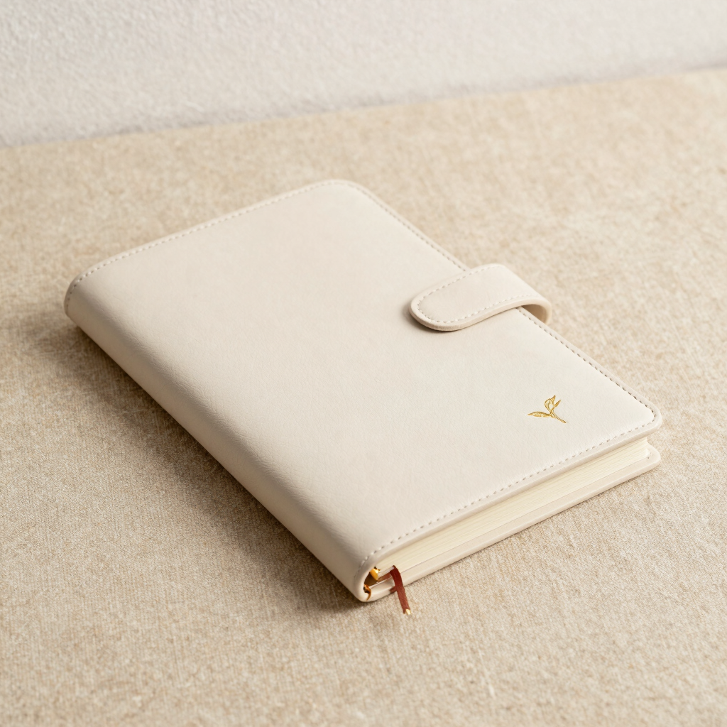 Gold-Leaf Leather Prayer Journal
