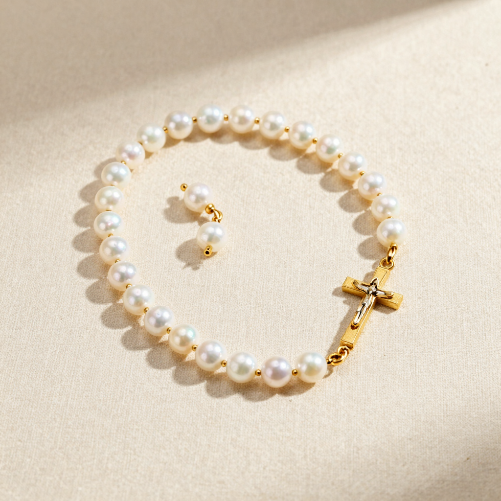 Mother of Pearl Communion Rosary