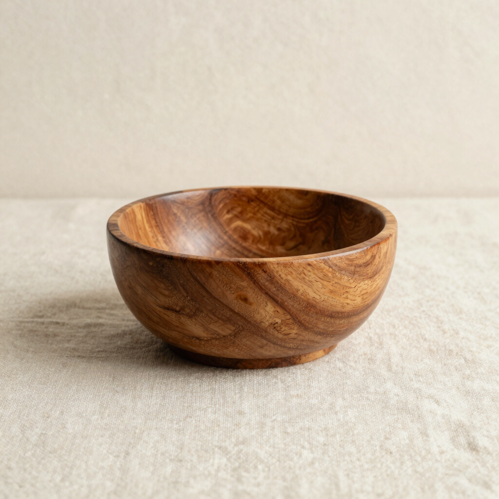 Carved Olive Wood Blessings Bowl