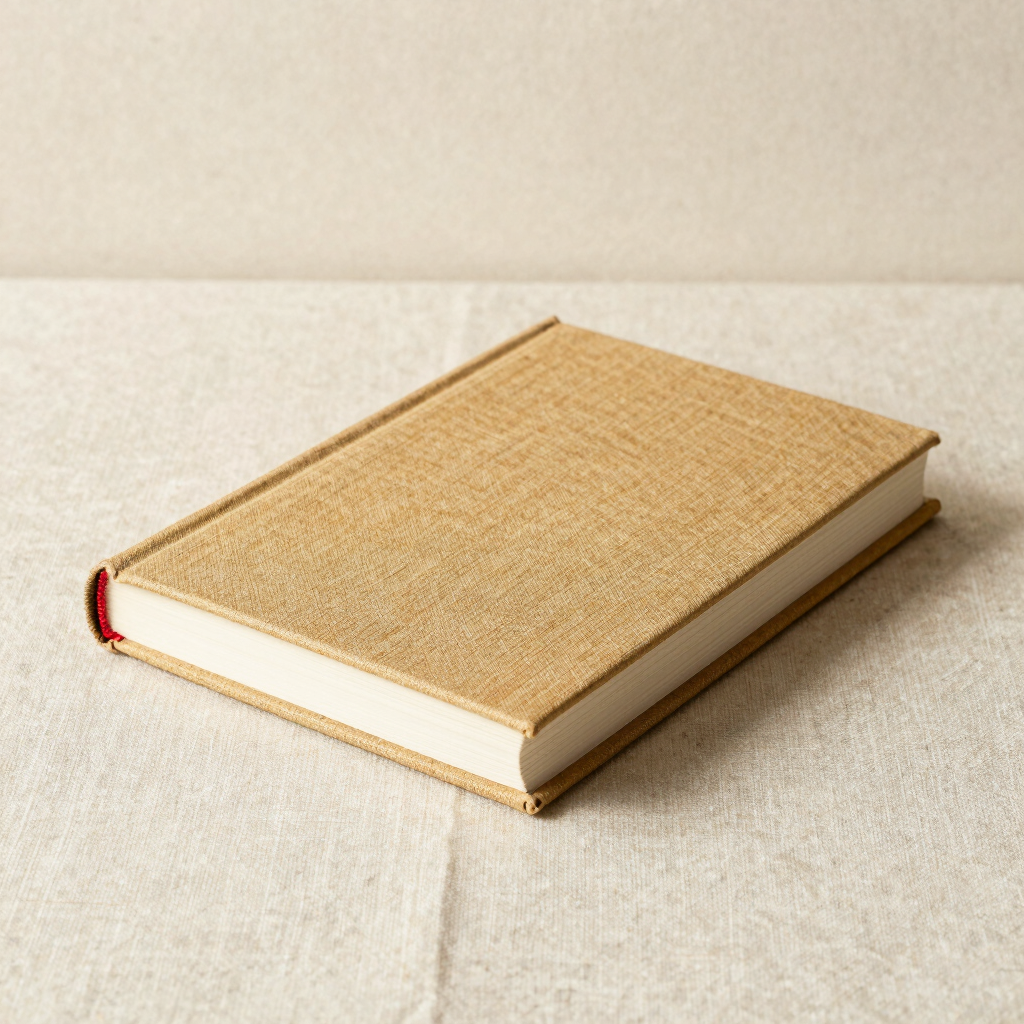 Woven Linen Wedding Guest Book
