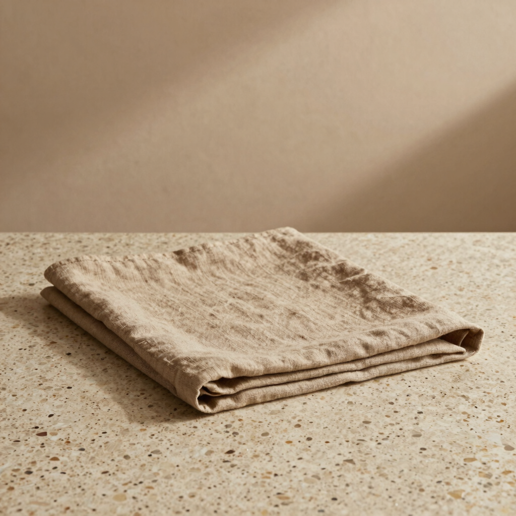 Sand Stonewashed Linen Runner