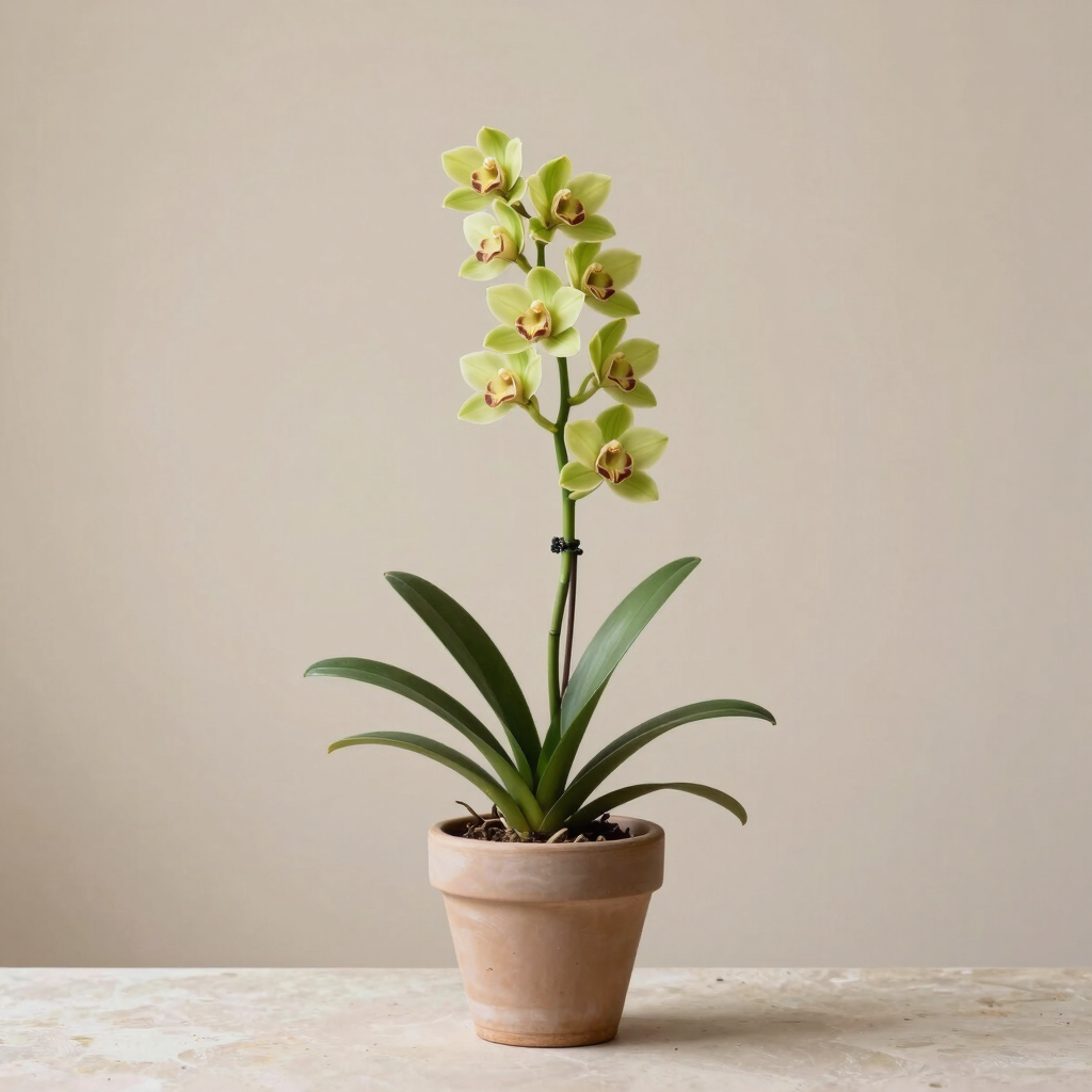 Grand Cymbidium Orchid · Heritage Green