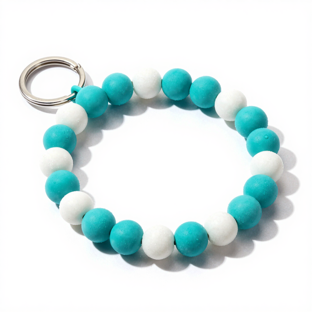 Silicon Bubble Wristlet Keyring