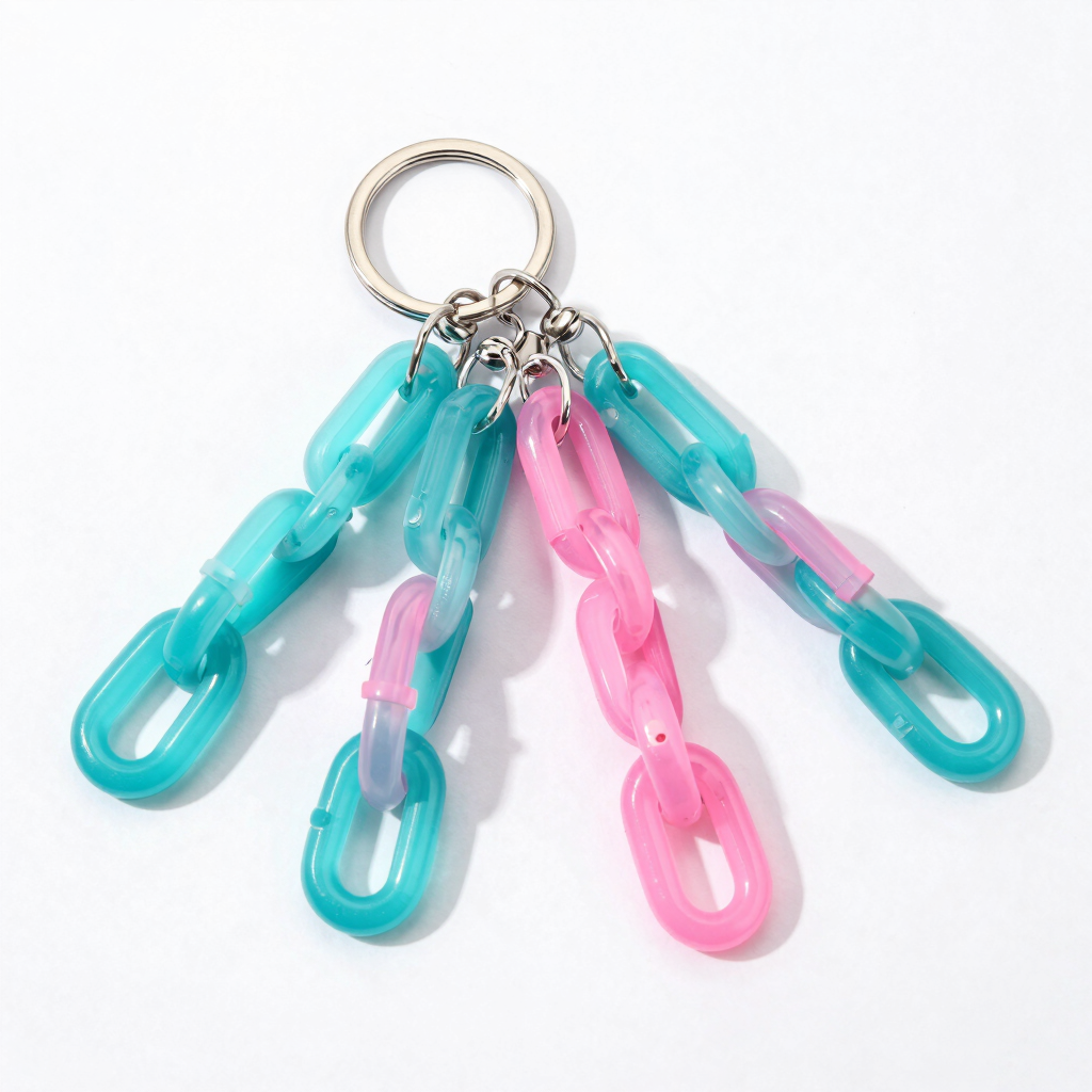 Chunky Acrylic Link Keychain