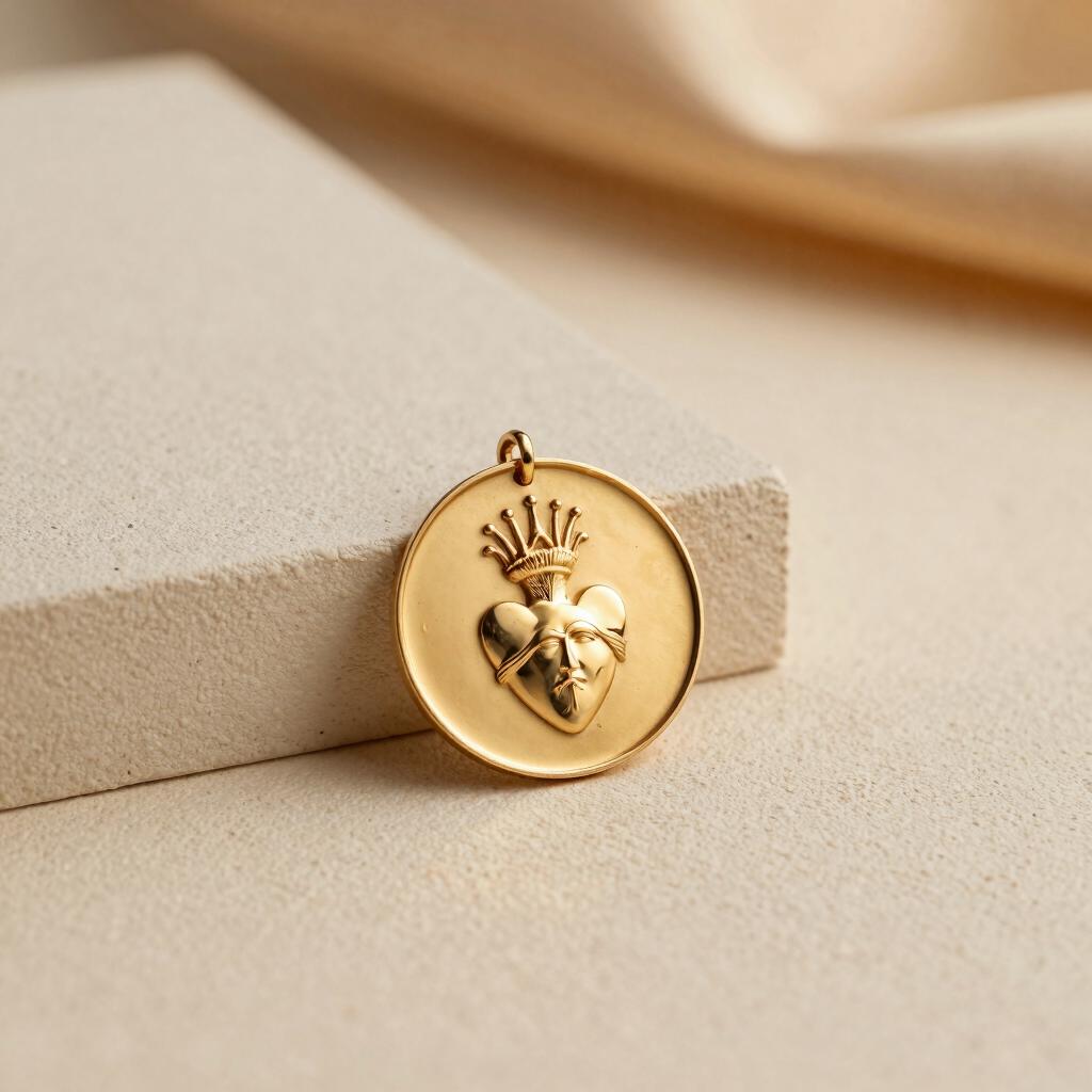Medalla del Sagrado Corazón en Oro