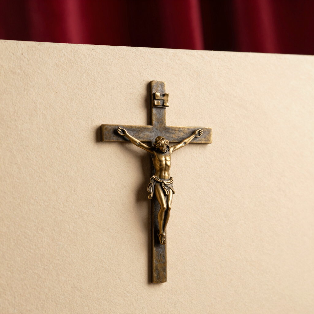 Crucifijo de Pared en Bronce