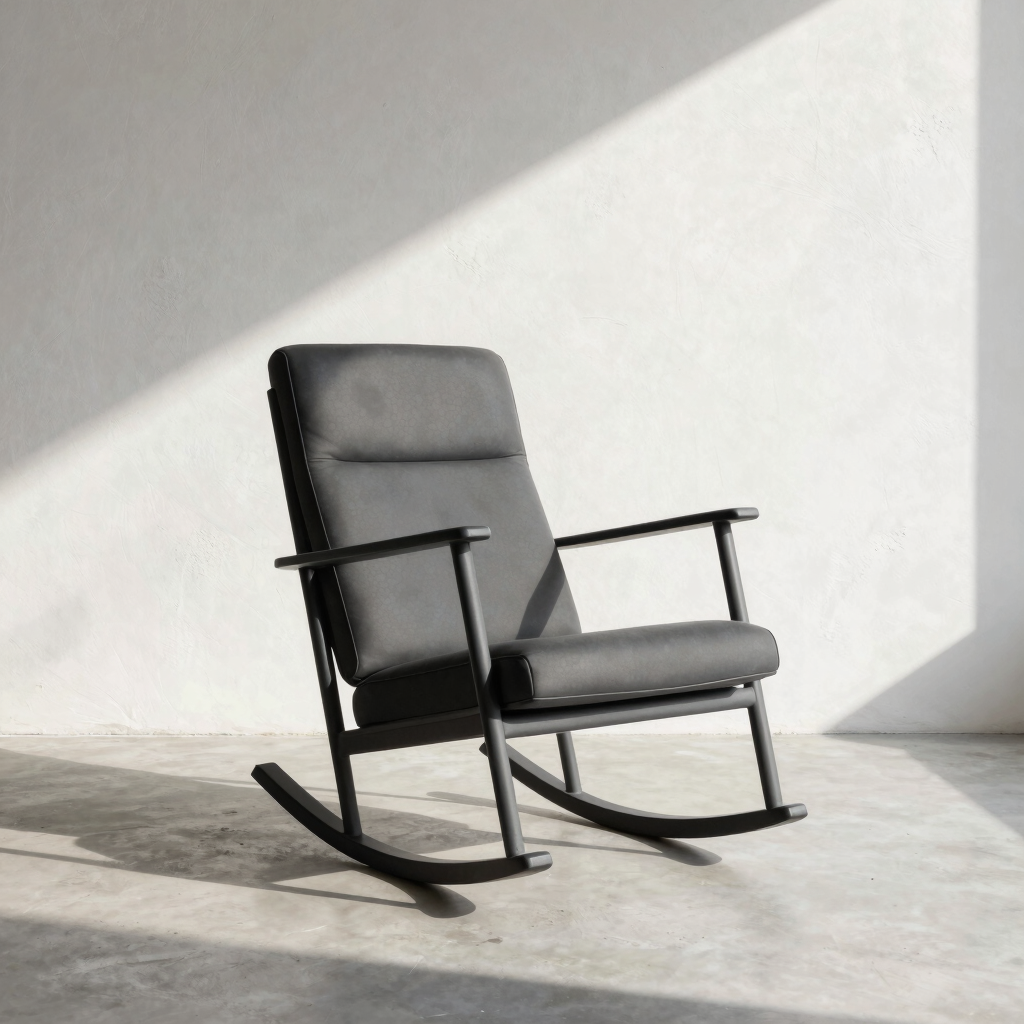 Arc Porch Rocker in Charcoal