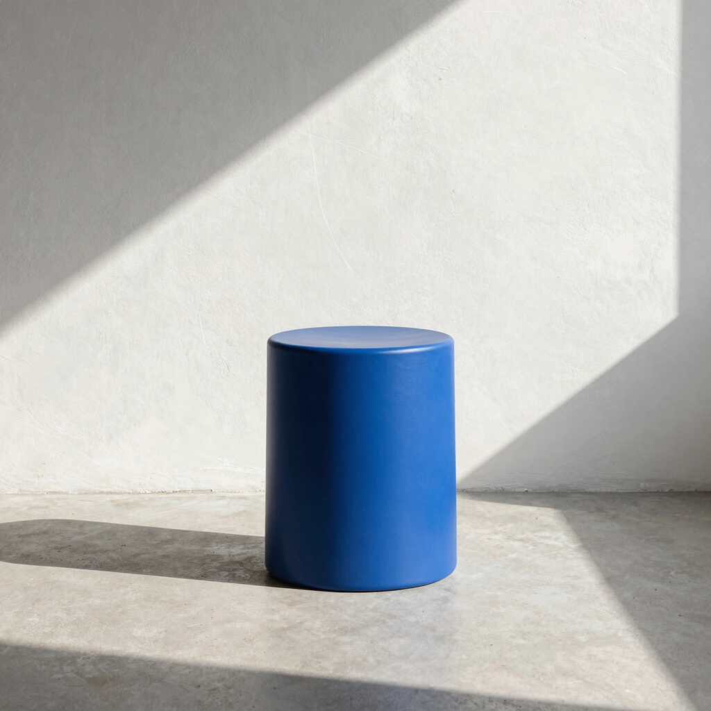 Monobloc Stackable Stool in Cobalt