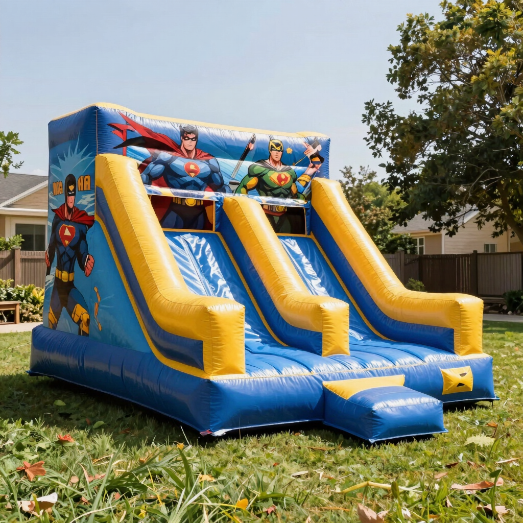 Renta de Inflable Temático Héroes