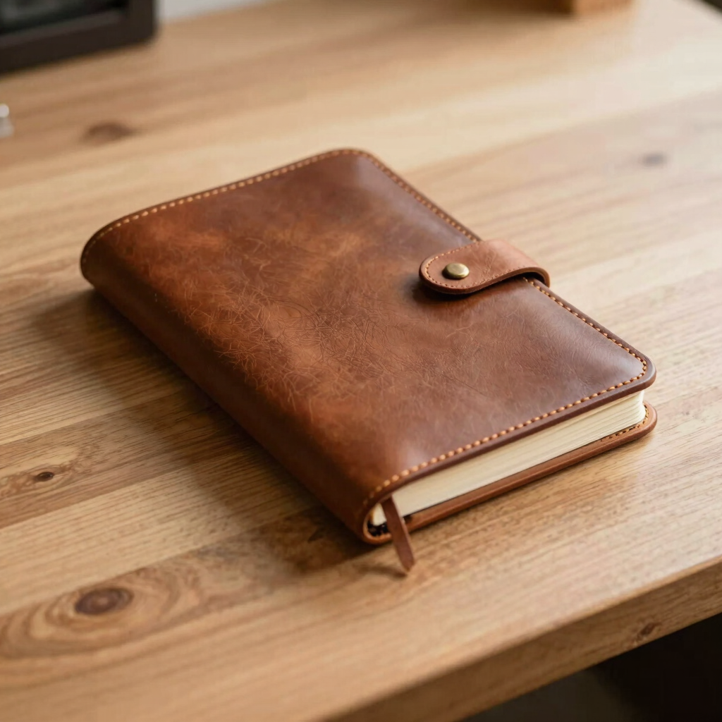 Double-Shoulder Leather Journal