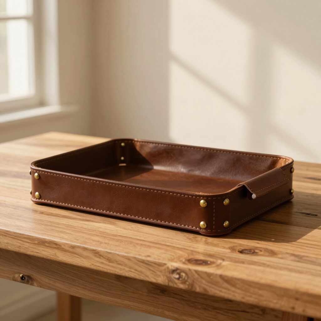 Heritage Leather Valet Tray