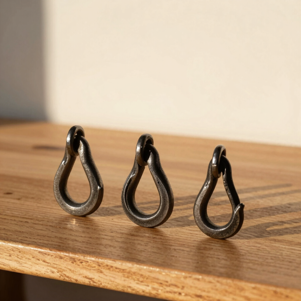 Hand-Forged Iron S-Hooks Set