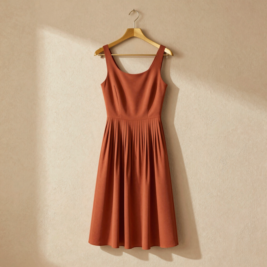 Sienna Hand-Pleated Midi Dress