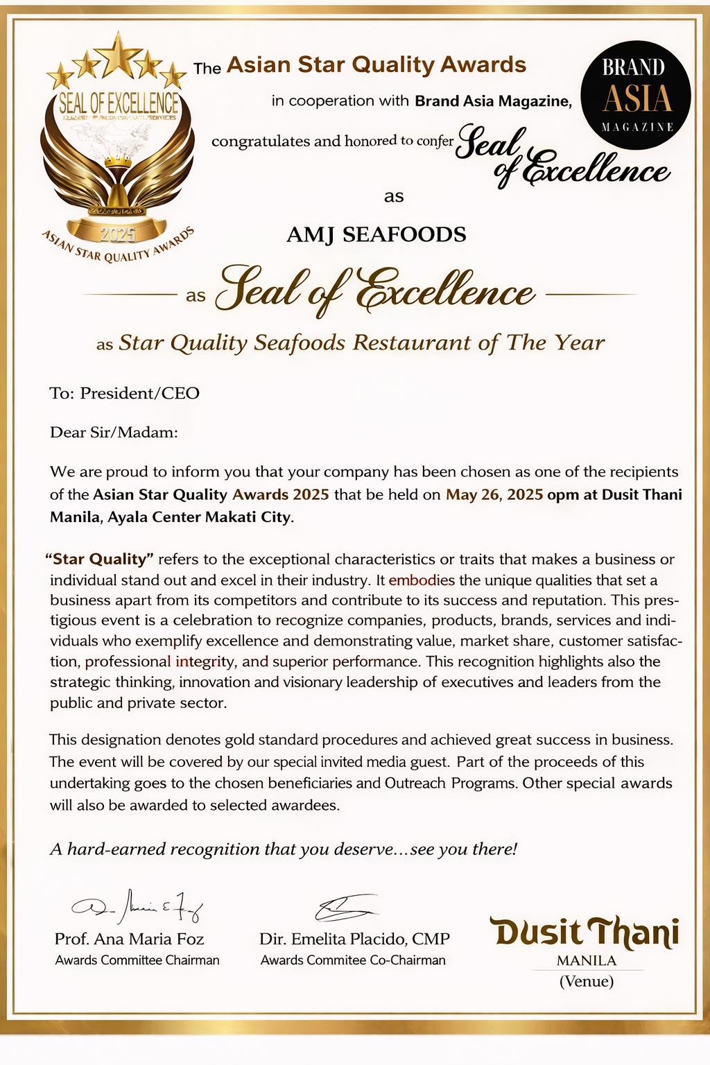 Asian Star Quality Awards 2025