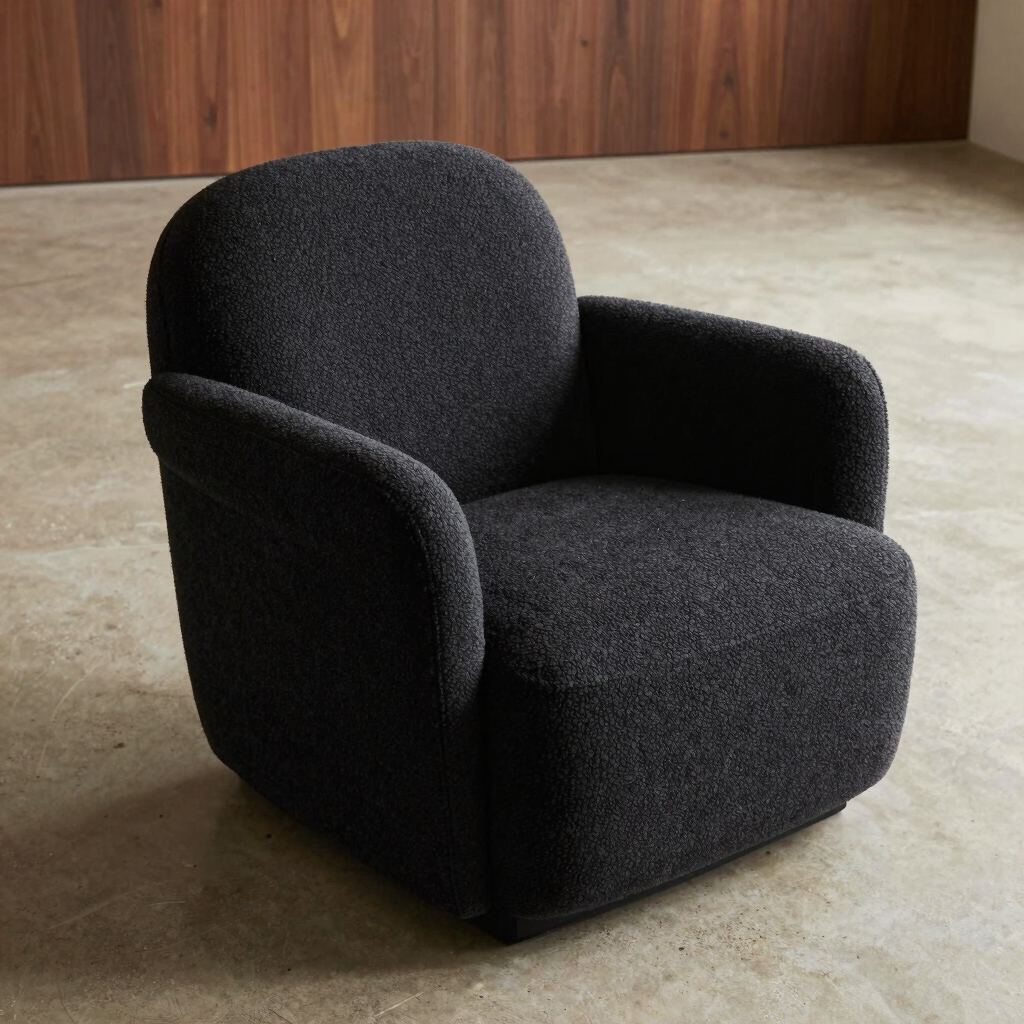 Belgrave Charcoal Bouclé Armchair