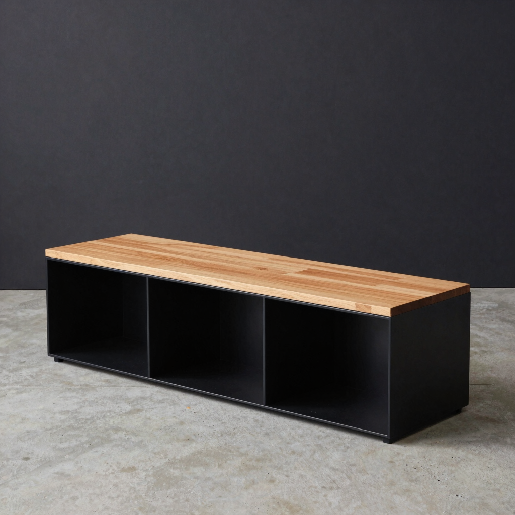 Linear Bench Seat with Cubbies