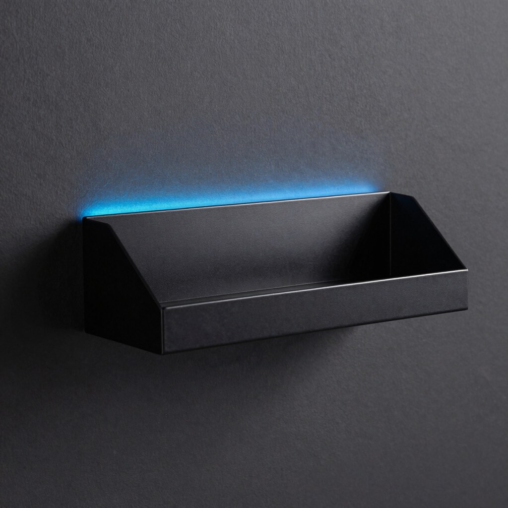 Grid-Line Floating Ledger Shelf
