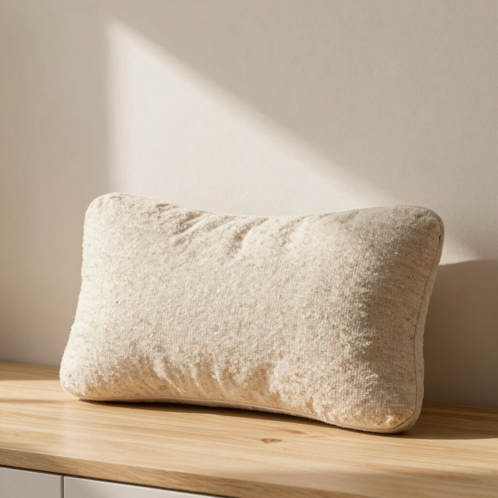 Oatmeal Bouclé Lumbar Pillow