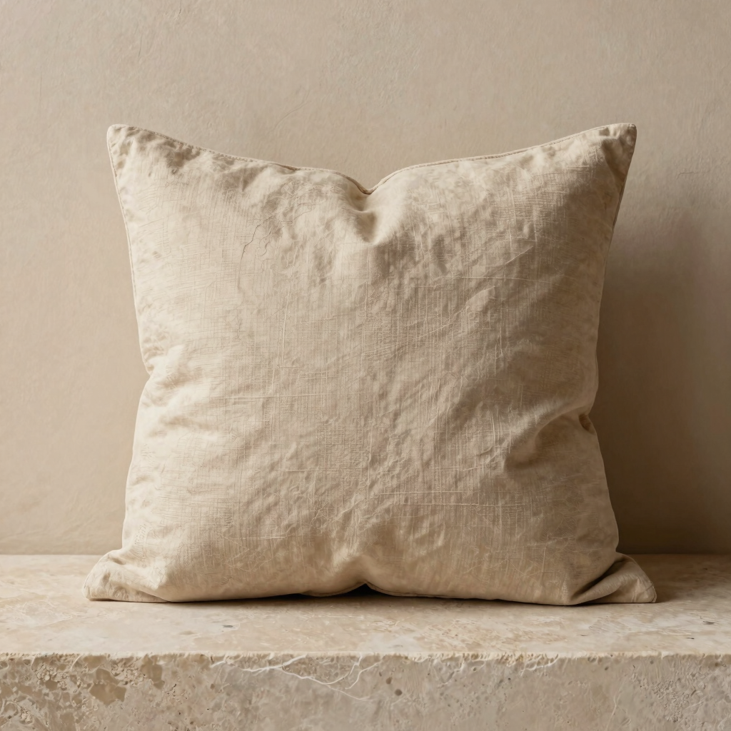 Clay Slub Cotton Pillow Cover