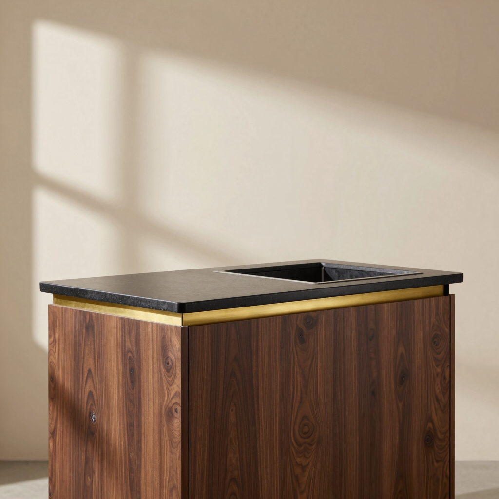 Tate Walnut Kitchen Island