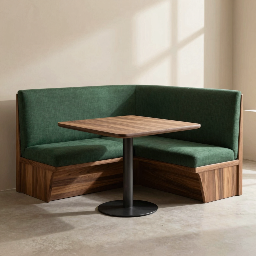 Arlo Walnut Corner Nook Suite