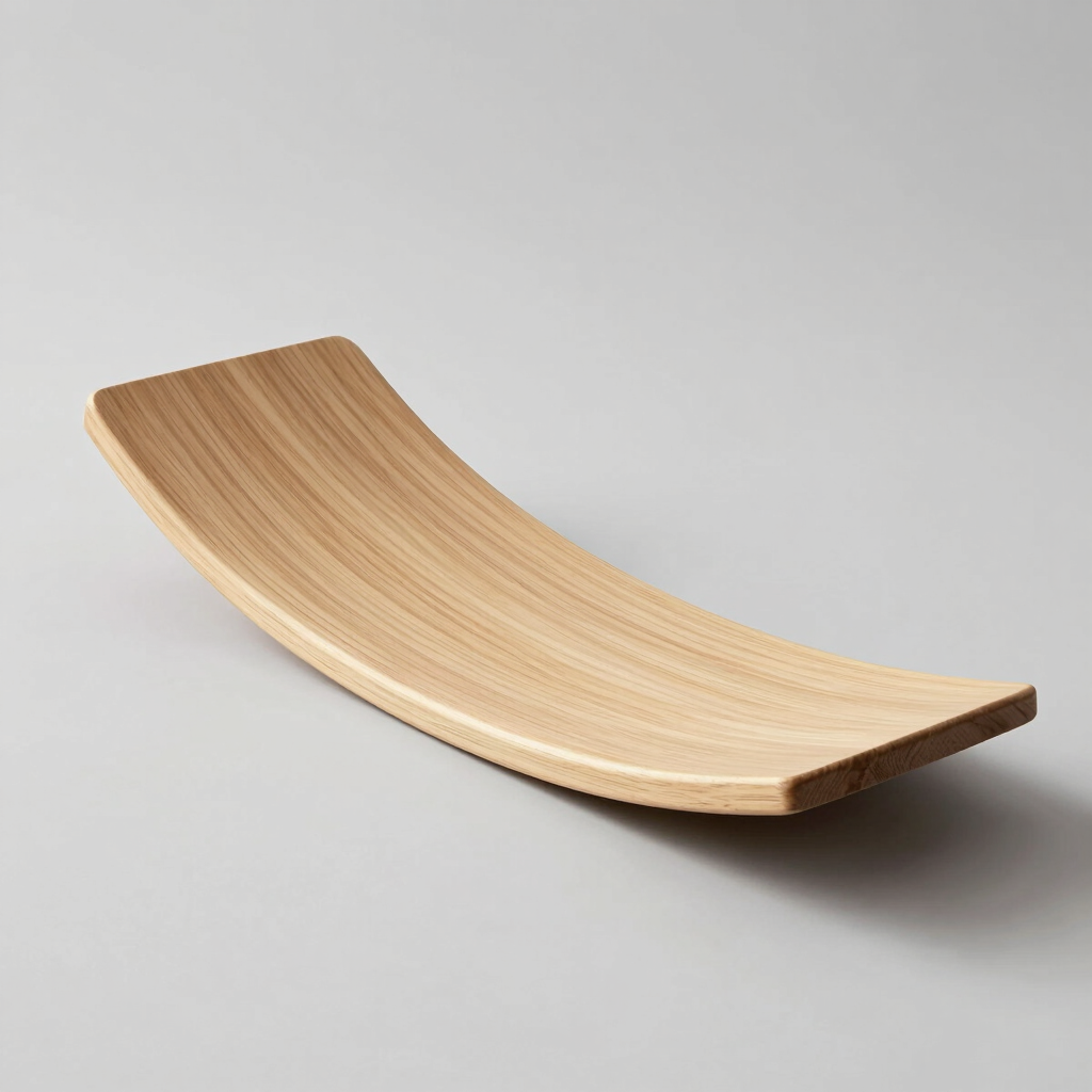Ergonomic Birchwood Balance Board